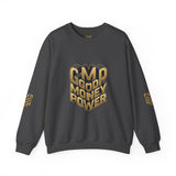 God Money Power Crewneck Sweatshirt — Patriotic American Flag Graphic