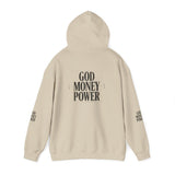 God Money Power Hoodie — Minimalist Faith & Ambition Pullover