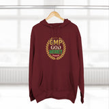 GMP God Money Power Hoodie — Retro Laurel Crest Graphic Hoodie