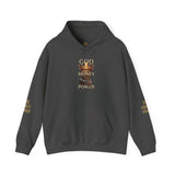 God Money Power Hoodie — Graphic Religious Statement Sweatshirt