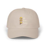 Dad Cap — Gold Leopard "GWP: Good Weekend Planner" Embroidered Baseball Hat