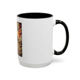 Coffee Mug - 'God Money Power' Pyramid Graphic Accent Mug (11/15oz)