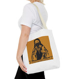Religious Graphic Tote Bag — "God Money Power" Spiritual Streetwear Tote