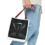 Angel Of Death Grim Reaper Wings Tote Bag — Gothic Scythe Design