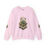 God Power Crewneck Sweatshirt – Faith-Inspired Graphic Pullover