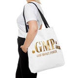 GMP "God Money Power" Gold Logo Tote Bag
