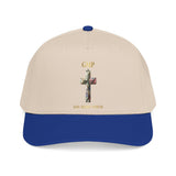 Faith Cross Baseball Cap — "God Makes a Way" Floral Cross Mid Profile Hat