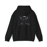 Angel Of Death Hoodie — Gothic Black & White Graphic Sweatshirt