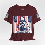 God Money Power Tee — Patriotic Bandana Saint Graphic T-Shirt