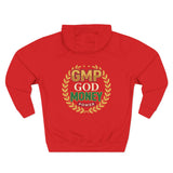GMP God Money Power Hoodie — Retro Laurel Crest Graphic Hoodie