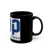 GMP Black Coffee Mug – 'Good Money Power' Bold Blue Logo (11oz & 15oz)
