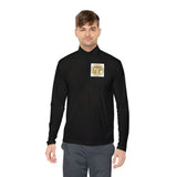 Quarter-Zip Pullover — 'GMP' Gold Logo (God Money Power) Stylish Monogram