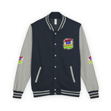 Letterman Jacket — GMP Good Money Power Colorful Splash Varsity Coat