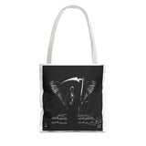 Angel Of Death Grim Reaper Wings Tote Bag — Gothic Scythe Design
