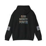 God Money Power Hoodie — Graphic Religious Streetwear Hoodie