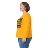 Inspirational Long Sleeve Tee — “Put God First, Hustle for the Money, Put Yourself in Power”