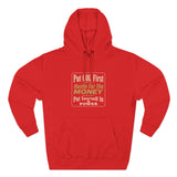 Hoodie — “Put GOD First, Hustle For The MONEY” Motivational Religious Graphic Hoodie