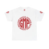 GMP 'God Money Power' Logo Tee — Red Crest Graphic T-Shirt