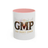 GMP 'God Money Power' Accent Coffee Mug — 11/15 oz Inspirational Ceramic
