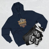 Hoodie — 'God Money Power' Vintage Emblem Fleece Hoodie