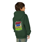 Youth Hoodie — GMP God Money Power Rainbow Graphic