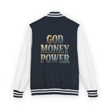 Letterman Jacket — GOD MONEY POWER Varsity Jacket
