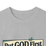 Long Sleeve Tee — “Put GOD First, Hustle for the MONEY, Put Yourself in POWER” Inspirational Graphic