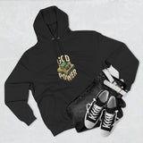 God Power Hoodie — Retro 3D Faith Graphic Fleece Hoodie