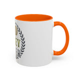 God Money Power Accent Coffee Mug — Inspirational Faith & Success Ceramic Mug (11/15 oz)
