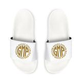 Men's Monogram Slide Sandals – Custom Gold Crest Removable-Strap Slides