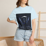 Angel Of Death- Reaper Angel Graphic T-Shirt – Dark Gothic Scythe Design