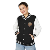 Letterman Jacket — 'God Money Power' Retro Crest Varsity Jacket
