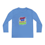 CMP God Money Power Youth Long Sleeve Tee — Inspirational Graphic Shirt