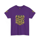 T-Shirt — Gold 3D 'Good Money Power' Graphic Tee