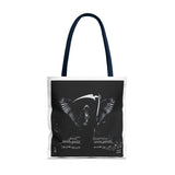 Angel Of Death Grim Reaper Wings Tote Bag — Gothic Scythe Design