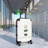 Suitcase – God • Money • Power Graphic Carry-On | Religious Inspirational Travel Luggage