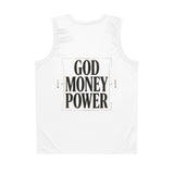 God Money Power Basketball Jersey — Streetwear Sacred Icon Tank