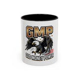 GMP ‘God Money Power’ Accent Coffee Mug - Bold Eagle Graphic 11/15oz