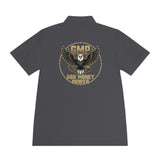 Eagle Logo Polo Shirt — "God Money Power (GMP)" Chest & Back Athletic Polo