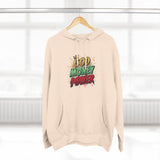 God Money Power Hoodie — Graphic Fleece Pullover with Crown Logo