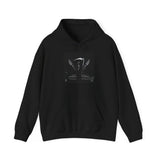 Angel Of Death Hoodie — Gothic Black & White Graphic Sweatshirt