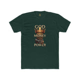 God Money Power T-Shirt — Crown & Fist Graphic Tee