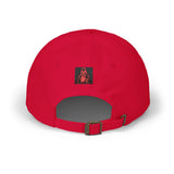 Dad Cap — Retro Red Neon Skull Embroidery