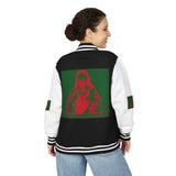 Letterman Jacket — Retro Santa Portrait Varsity Jacket