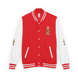 Letterman Jacket — 'No Money No Power' Retro Graphic Varsity Jacket