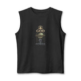 God Money Power Muscle Tank — Inspirational Faith & Hustle Graphic Tank Top