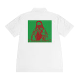 Men's Polo Shirt — 'God Money Power' Retro Graphic Sports Polo
