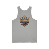 God Money Power Tank Top — Vintage RPG Emblem Graphic Tank