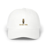 Dad Cap — God, Money, Power Embroidered Baseball Hat