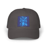 Dad Cap — Blue Sequin Statue Patch Embroidered Baseball Hat